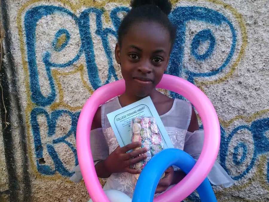 Christmas Celebration: Girl from Haiti
