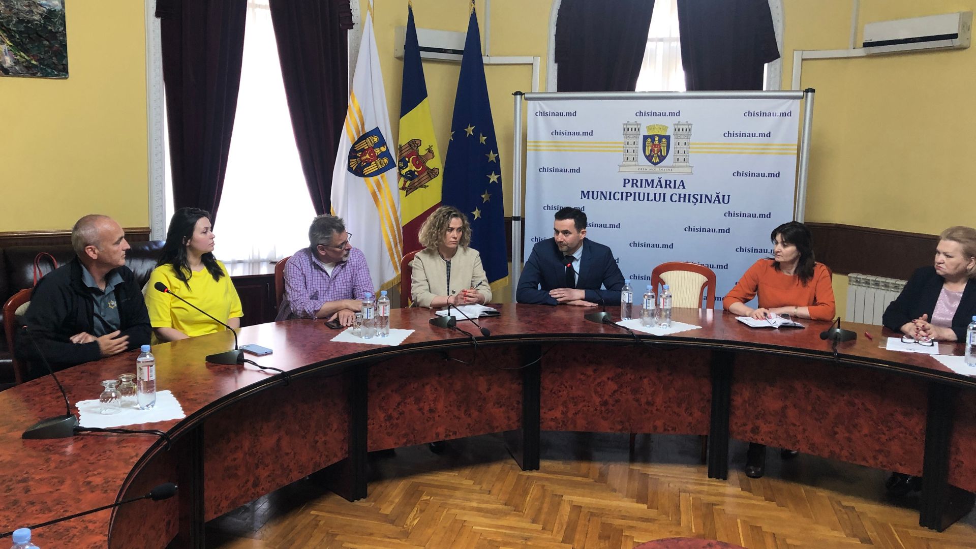 Town Hall meeting in Chisinau