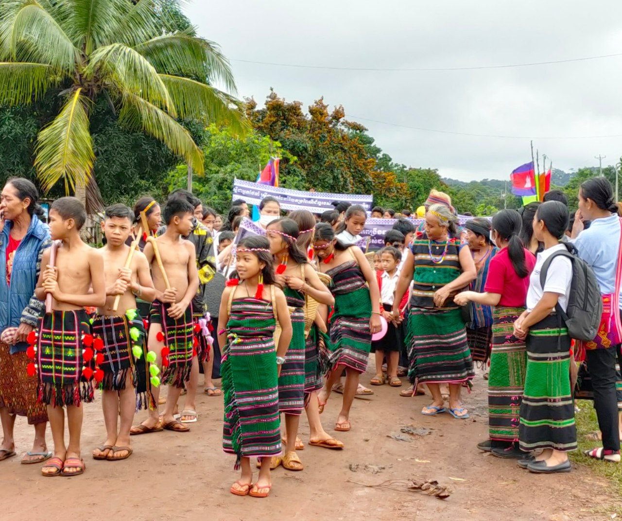 Bunong Children dancing traditional dance