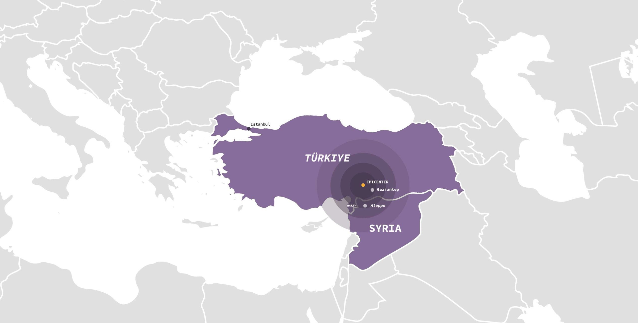 Turkiye-Syria Earthquake Map
