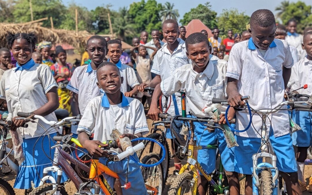 Bicycles are a game changer for students in Sierra Leone