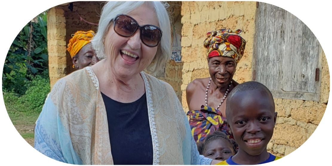 Jo Anne & School Boy in West Africa Jo Anne & School Boy in West Africa