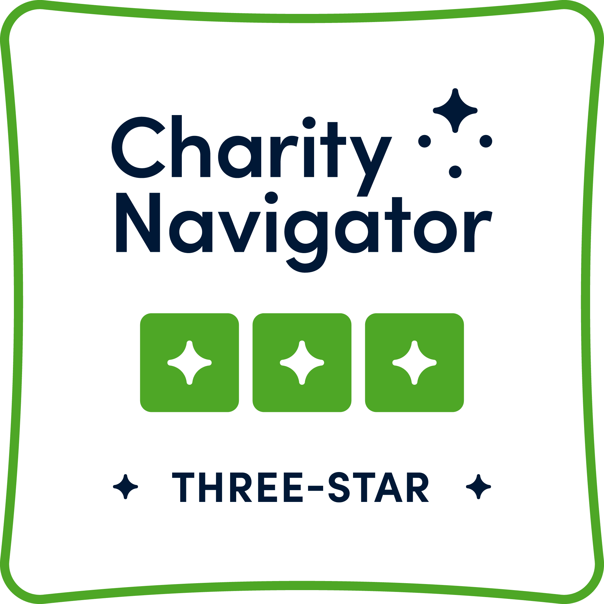 Three Star Rating Badge - Charity Navigator